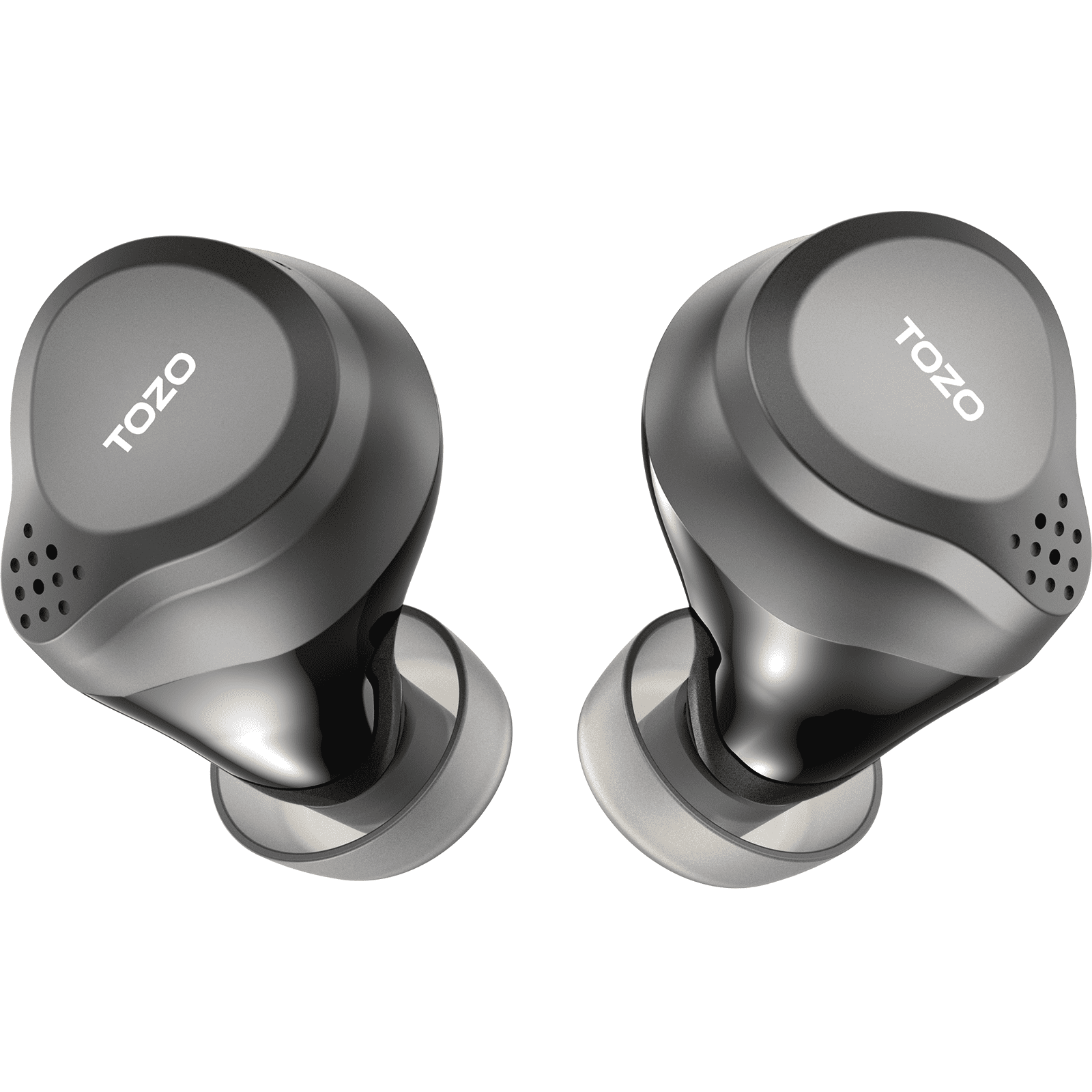 True wireless earbuds with Hybrid Active Noise Cancellation