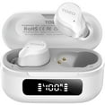 thumbnail image 1 of TOZO NC9 Hybrid Active Noise Cancelling Wireless Earbuds, Stereo Bluetooth Ear Buds, 6-Mic ENC, 59H Play, App 32EQ, IPX8 Waterproof in-Ear Headphones for Home Sport, Travel, Office, White, 1 of 10