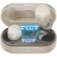 thumbnail image 1 of TOZO T12 Earbuds Wireless Bluetooth Headphones, 55H, ENC Noise Cancelling Mic, Premium Stereo Bass, Wireless Charge, IPX8 Waterproof, App-32EQ, LED Power Display, Champagne, 1 of 10