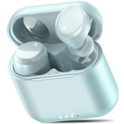 TOZO T6 Bluetooth Headphones Wireless Earbuds, 50H, AI Chat/Translation/Clear Mics, Stereo Bass, Wireless Charging, App-32EQ, IPX8 Waterproof Headphones, Blue