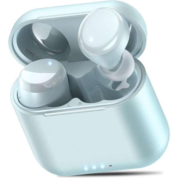 TOZO T6 AI Translation Wireless Earbuds - 100+ Languages, 9H/50H, Stereo Bass, AI Clear Mics, Wireless Charging Case, App-32EQ, IPX8 Waterproof, Bluetooth 5.3 in Ear Headphones Perfect for Daily Life