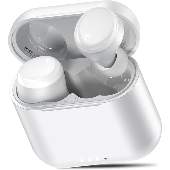 TOZO T6 AI Translation Wireless Earbuds - 100+ Languages, 9H/50H, Stereo Bass, AI Clear Mics, Wireless Charging Case, App-32EQ, IPX8 Waterproof, Bluetooth 5.3 in Ear Headphones Perfect for Daily Life