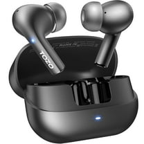 TOZO E2 Bluetooth Wireless Earbuds, Noise Cancel, 30H, Stereo Bass, Waterproof In-Ear Headphones, App-32EQ, Lightweight, Black