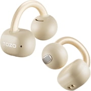 TOZO OpenEarRing True Open Ear Earbuds, Lightweight Comfort Open Ear Clip Wireless Earbuds, 40H Play Bluetooth 5.4 Headphones with Smart Digital Display Design Fit Sports Running, Workout