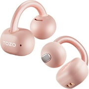 TOZO OpenEarRing True Open Ear Earbuds, Lightweight Comfort Open Ear Clip Wireless Earbuds, 40H Play Bluetooth 5.4 Headphones with Smart Digital Display Design 