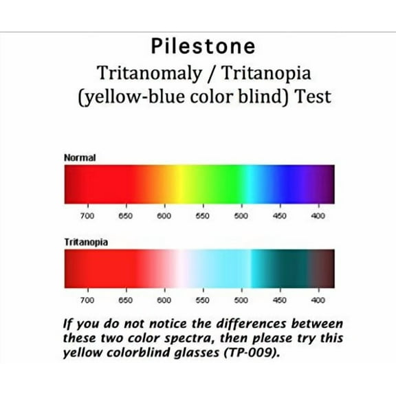 TP-009 Yellow Color Blind Glasses (Tritanomaly/Tritanopia)
