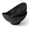 thumbnail image 1 of TP 10.5" Large Serving Bowls Set of 2, 90 OZ Melamine Bowls for Salads Pasta Cereals or Mixing, Dishwasher Safe, Black, 1 of 7