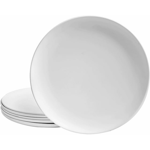 TP 10" Melamine Dinner Plates, 6piece Plate Set Unbreakable Serving