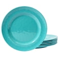 thumbnail image 1 of TP 11" Melamine Dinner Plates, 6-piece Plate Set Serving Dishes for Indoors and Outdoors, Turquoise, 1 of 7