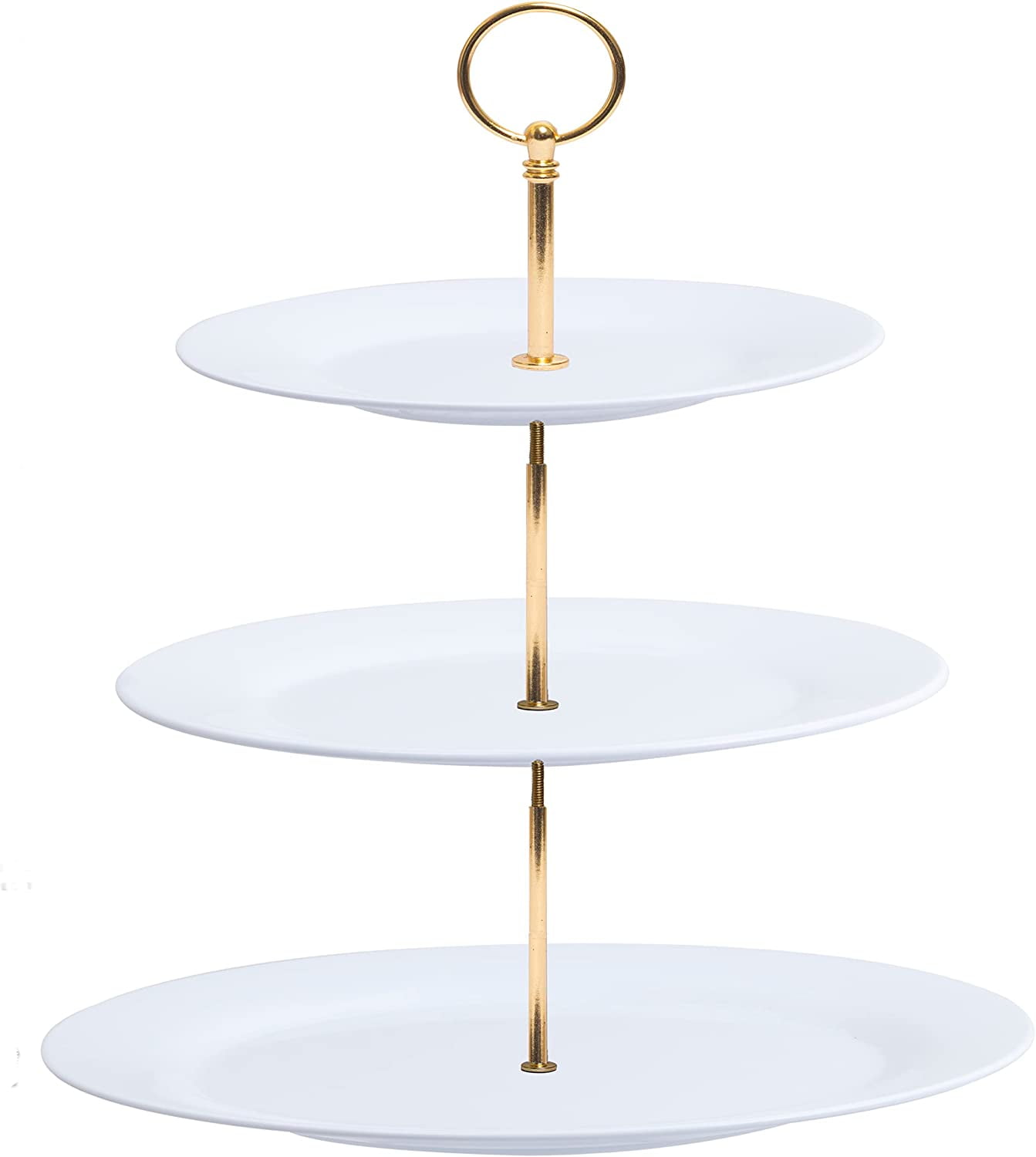 TP 3Tier Round Food Cupcake Stand, Melamine Serving Tray, Unbreakable