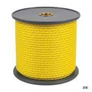 Rope King TP-34200Y, Twisted Poly Rope, 3/4 x 200, Yellow, 1 Each