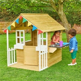 Pop2Play Kids Playhouse – Sturdy and Eco-Friendly Carboard House Folds Flat  for Easy Storage – Role Play Toy for Girls and Boys