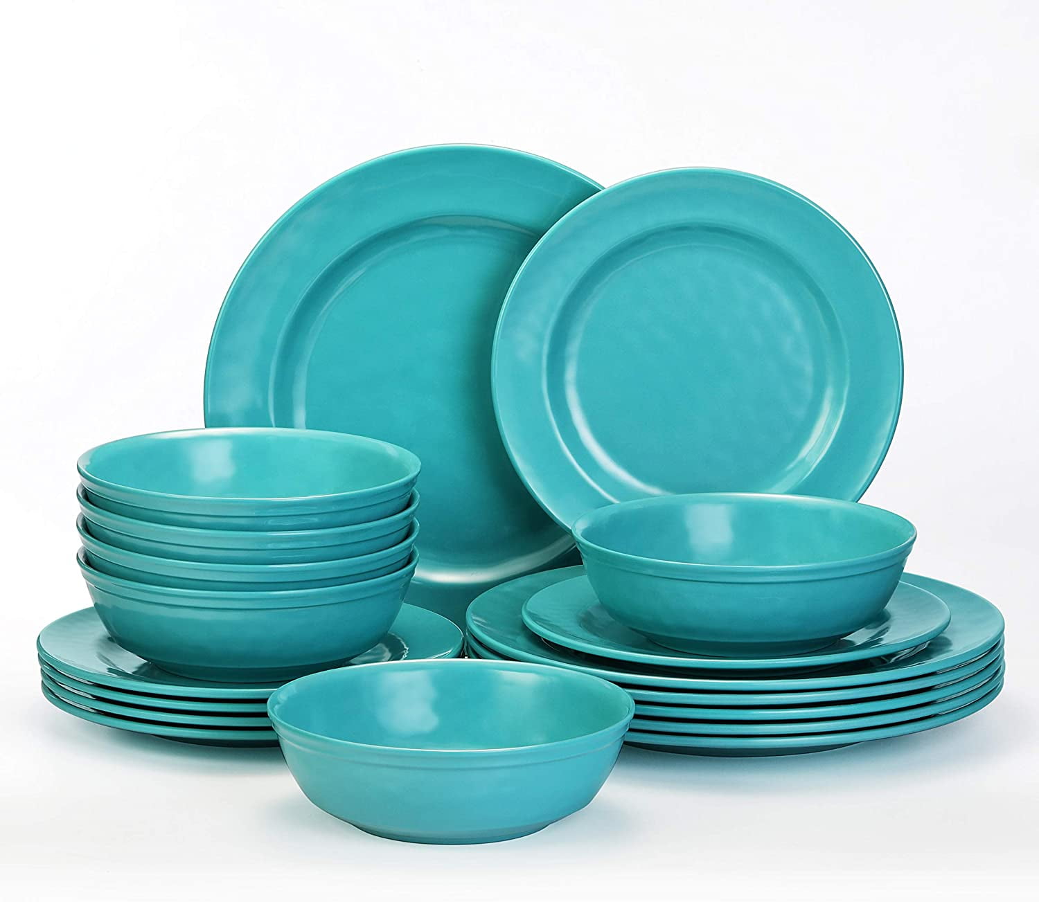 18pc Melamine Luxury dinner Set,dishwasher Safe,unique Touch,durable,plant  Based