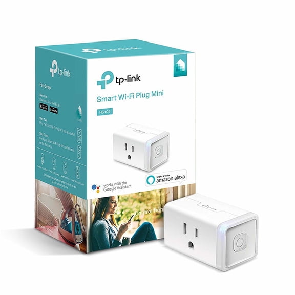 TP-LINK HS105 Smart Wi-Fi Plug Mini - Smart plug - wireless (pack of 2)