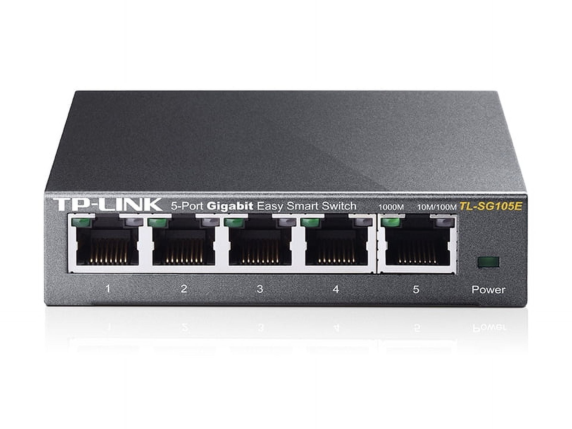 TP-Link 5-Port Gigabit Ethernet Web Managed Easy Smart Switch | Limited Lifetime Warranty (TL-SG105E)