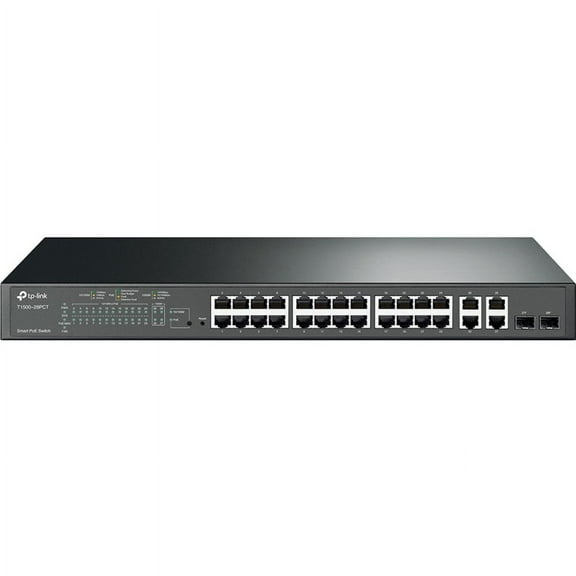 TP-Link 24-Port 10/100Mbps + 4-Port Gigabit Smart PoE+ Switch
