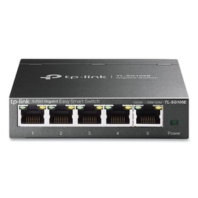 TP-Link TL-SG105E | 5-Port Gigabit Easy Smart Switch | Easy to Use, Plug and Play