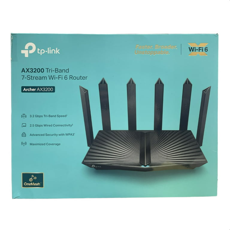 TP-Link AX3200 WiFi 6 Wireless Router Noir