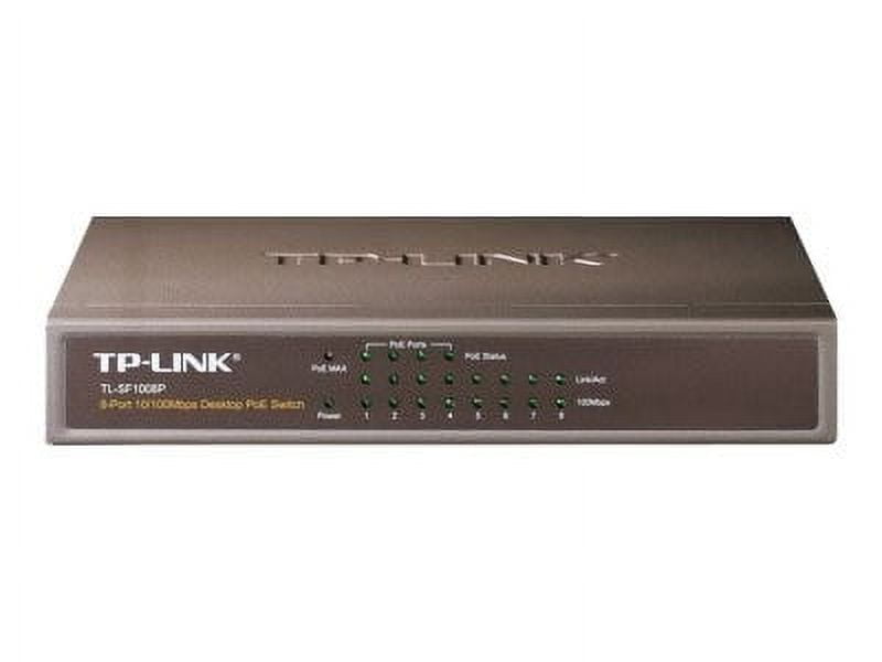 TP-LINK TL-SF1008P 10/100Mbps 8-Port Fast Desktop POE Switch with 4 POE Ports
