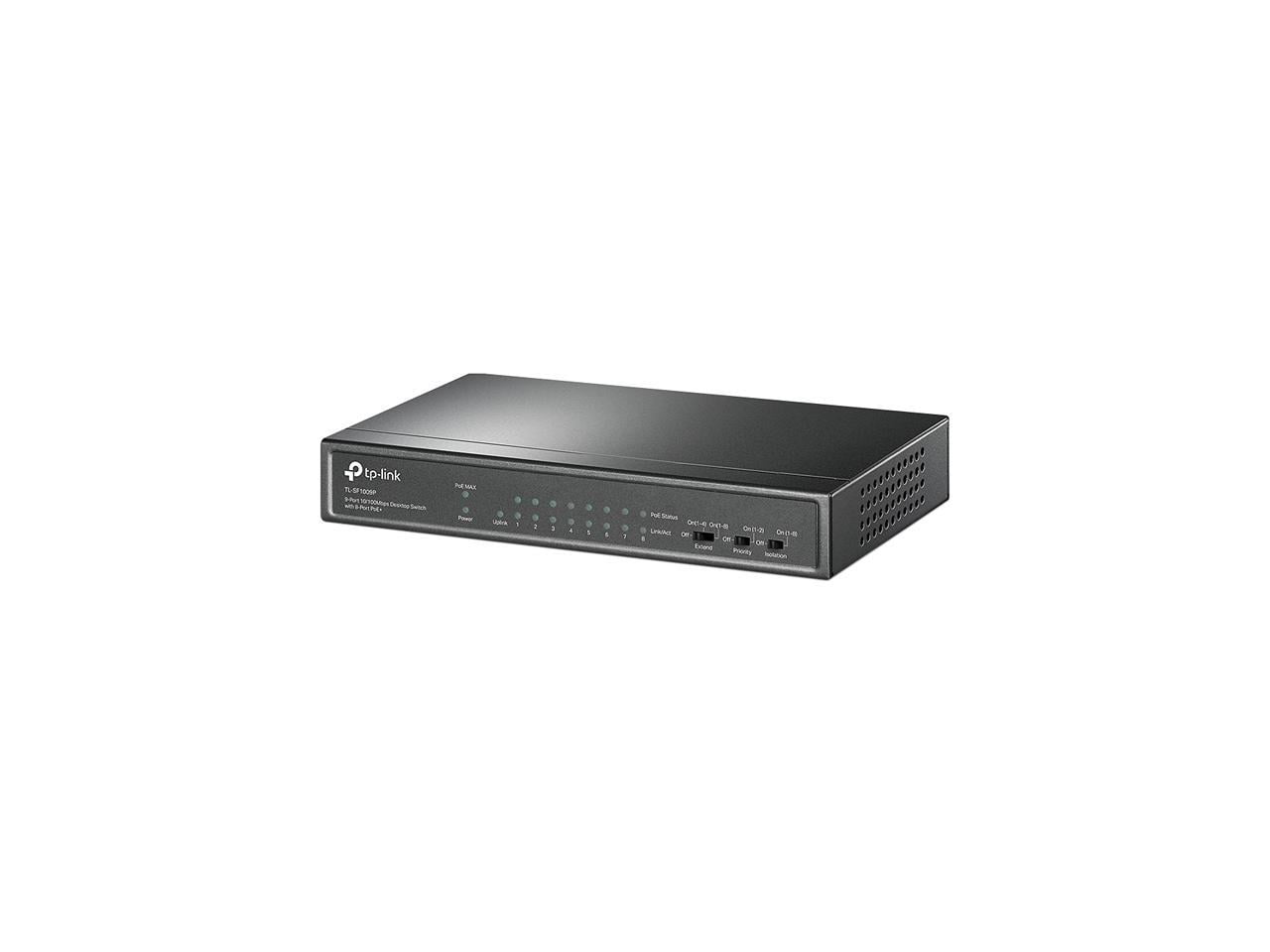 TP-Link 9 Port 10/100Mbps 8 PoE+ 1.8Gbps Desktop Switch TLSF1009P
