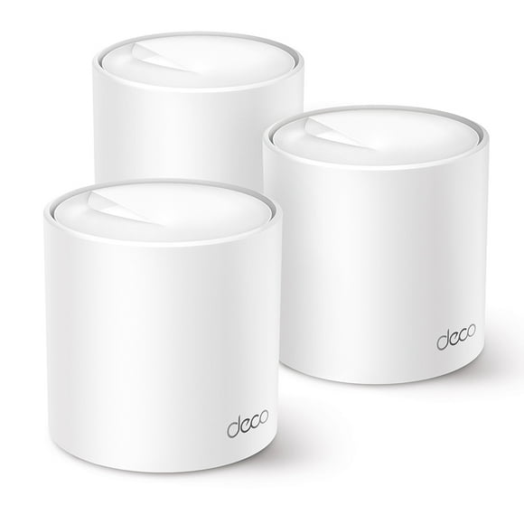 TP-Link AX2700 W-Fi 6 Dual-Band AI-Driven Home Mesh Router System, Replaces Individual Routers and Extenders, Connects over 150 devices, Indoor coverage up to 6,300 sq. ft., - Deco W8100 (3-pack)