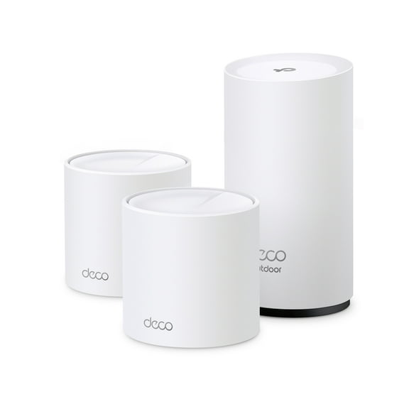 Open Box TP-Link AX3000 Wi-Fi 6 Dual-Band Indoor and Outdoor (IP65 Weatherproof) AI-Driven Home Mesh Router System, Replaces Routers and Extenders. Total Coverage up to 6,000 Sq. ft., - Deco WM9000 (3-Pack)
