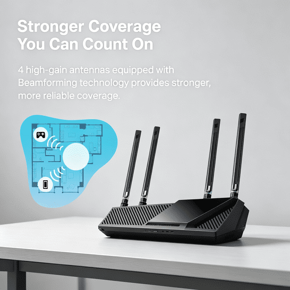 TP-Link AX5400 WiFi 6 Router (Archer AX73)- Dual Band Gigabit Wireless Internet Router for Streaming, Long Range Coverage