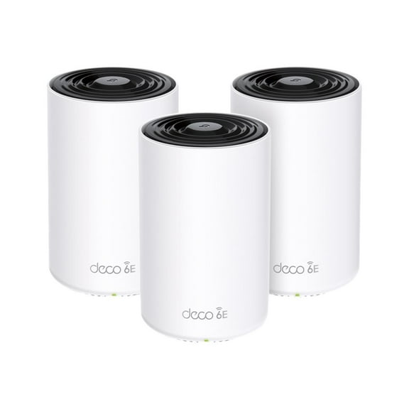 TP-Link Deco AXE5400 Tri-Band WiFi 6E Mesh System(Deco XE75 Pro) - 2.5G WAN/LAN Port, Covers up to 7200 Sq.Ft, Replaces WiFi Router and Extender, AI-Driven Mesh, New 6GHz Band, 3-Pack