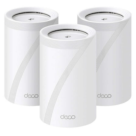TP-Link Deco BE11000 Wi-Fi 7 Tri-Band Whole-Home Mesh Wi-Fi System, 3 Pack