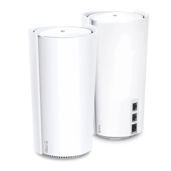 TP-Link Deco XE200 Pro AXE11000 Wireless Tri-Band Multi-Gig Mesh Wi-Fi System with 10Gbps Ethernet Port and Alexa Compatible (2-Pack)