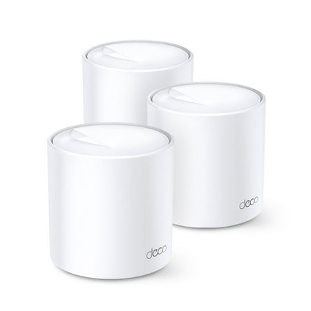 TP-Link - Deco AX3000 (3-pack) Dual-Band Whole Home Mesh Wi-Fi 6 System, Supports Gigabit Speeds - White