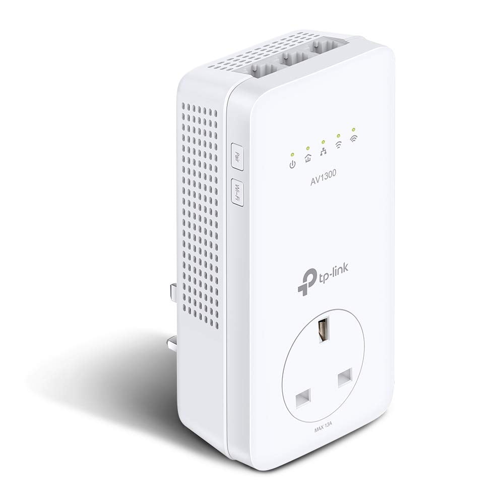 TP-Link Dual Band Gigabit AC1200 Powerline Adapter, Wi-Fi Extender/Booster,Speed Up to 1300 Mbp