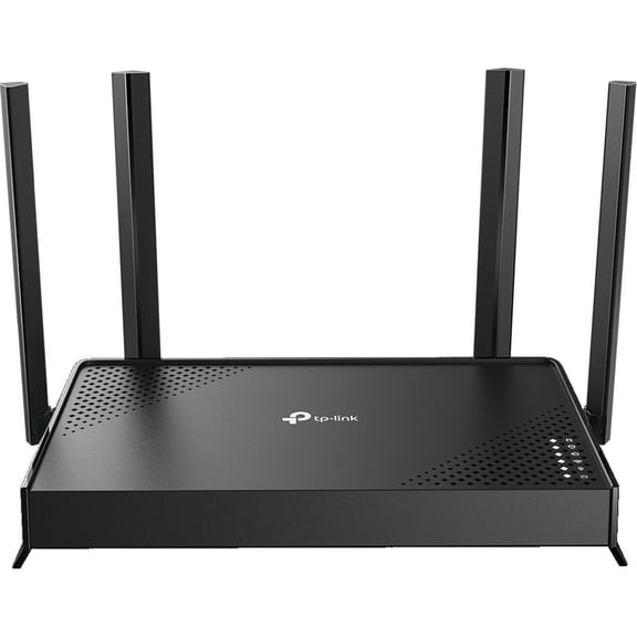 TP-Link Dual-band BE3200 Wi-Fi 7 Router with dual Gigabit Ports, 4x External Antennas, Parental Controls, and Homeshield.