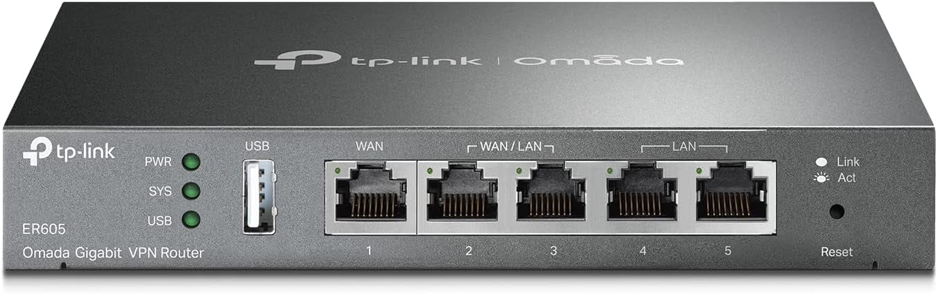 新品未開封品 VPNルーター (ER 605) TP-Link ER605 VPN Router | Multi-WAN | 4 Gigabit Ports | Load