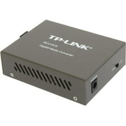 TP-Link Gigabit SFP to RJ45 Fiber Media Converter | Fiber to Ethernet Converter | 10/100/1000Mbps RJ45 Port to 1000Base-LX Single-Mode Fiber (MC210CS) Grey