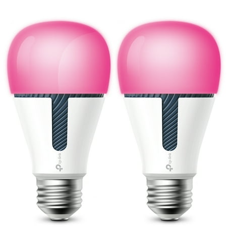 TP-Link Kasa A19 8.8W (60 Watt Equivalent) LED Multicolor Light Bulb, Voice Control, (KL130 2-Pack)