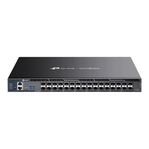 TP-Link Omada 26-Port 10G Stackable L3 Managed Aggregation Switch with 6 25G Slots (sx6632yf)