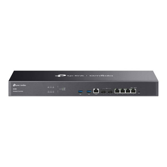 TP-Link Omada Hardware Controller - 4 Ports - Manageable - Gigabit Ethernet, 10 Gigabit Ethernet - 1000Base-T, 10GBase-X - Twisted Pair, Optical Fiber - 1U High - Rack-mountable
