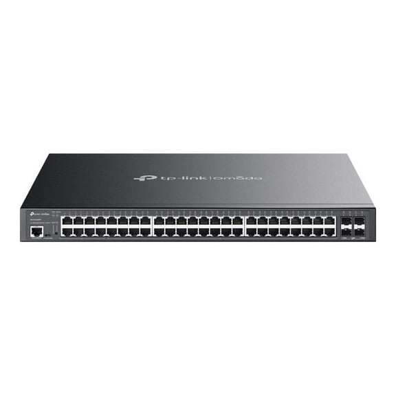 TP-Link Omada SG3452XMPP Ethernet Switch - 48 Ports - Manageable - Gigabit Ethernet - 10/100/1000Base-T, 10GBase-X - 3 Layer Supported - 913.40 W Power Consumption - 750 W PoE Budget - Twisted Pair...