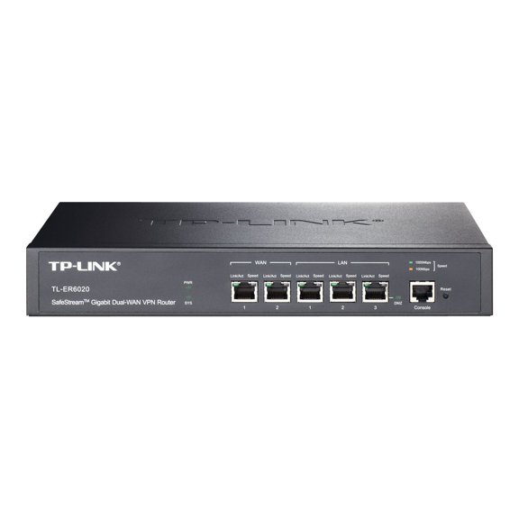 TP-Link SafeStream TL-ER6020 - Router - 2-port switch - GigE - WAN ports: 2 - rack-mountable