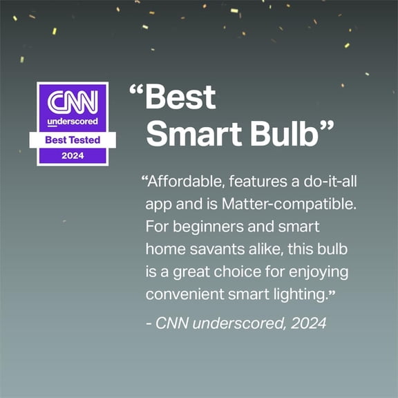 TP-Link Smart Light Bulbs, 1100 Lumens High Brightness(75W Equivalent), Matter-Certified, 16M Colors RGBW LED Bulb, Dimmable, CRI>90, Voice Control w/Siri, Alexa & Google Home, A19 E26 L535E