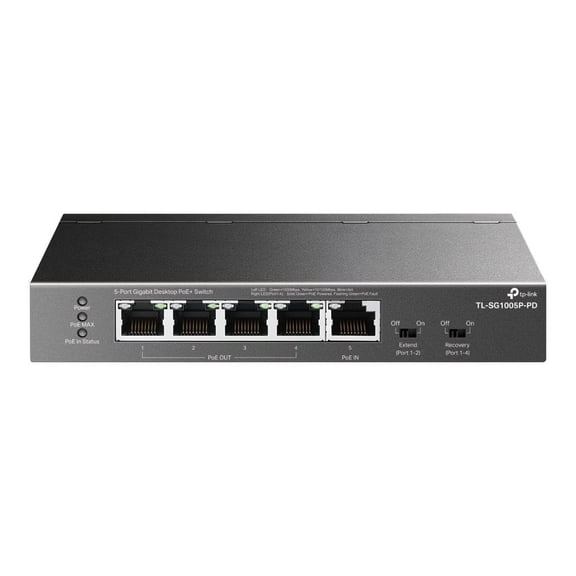 TP-Link TL-SG1005P-PD 5-port Gigabit Desktop Switch Perp 5-port Gigabit Desktop Switch