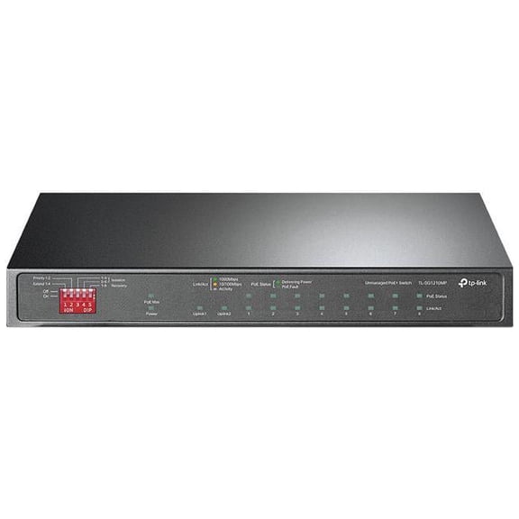 TP-Link TL-SG1210MP, 10-Port Gigabit Desktop Switch with 8-Port PoE+