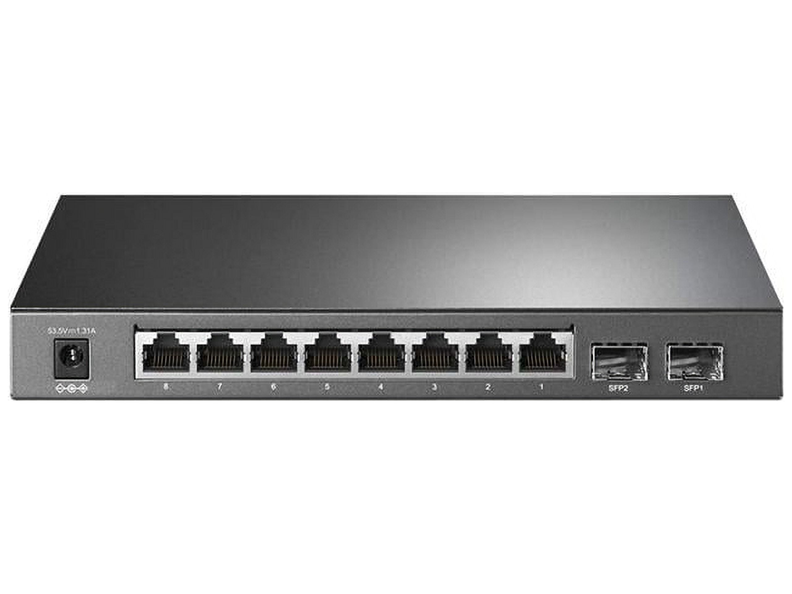 TP-Link TL-SG2210P, Jetstream 8 Port Gigabit Smart Managed PoE Switch, 8  PoE+ Ports @61W, 2 SFP Slots, Omada SDN Integrated, PoE Recovery, IPv6,  Static Routing, Limited Lifetime Protection 
