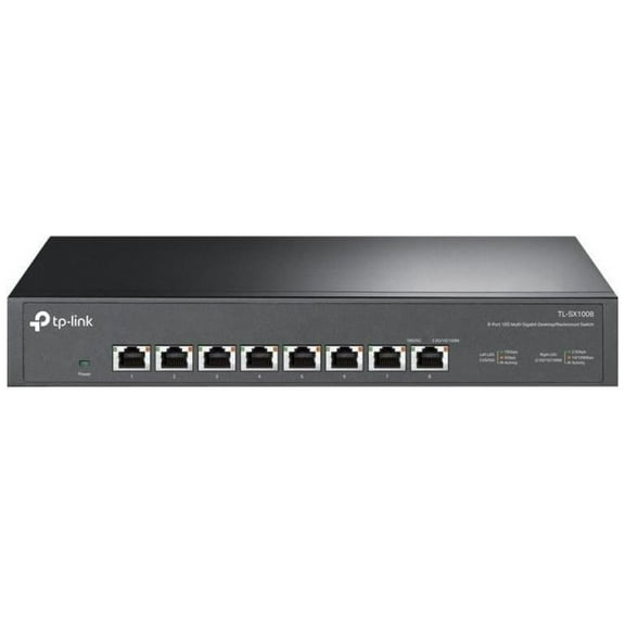 TP-Link TL-SX1008 8-Port 10G Multi-Gigabit Desktop/Rackmount Unmanaged Ethernet Switch