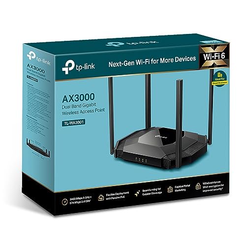 TPLink TLWA3001 WiFi 6 AX3000 Wireless Gigabit Access Point Desktop