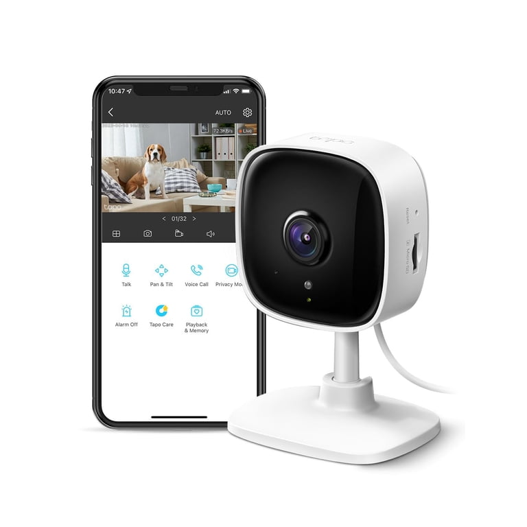 TP-Link Tapo Smart WiFi Camera, 1080p Video, 30 ft Night Vision