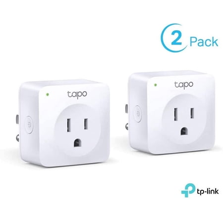 TP-Link Tapo Smart Plug Mini, Smart Home Wifi Outlet Works with Alexa Echo & Google Home, No Hub Required, New Tapo APP Needed P100 2-pack