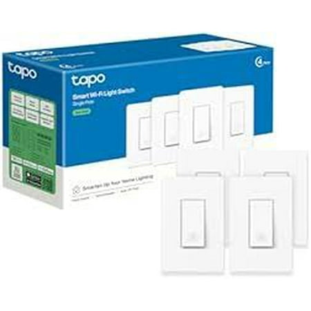 TP-Link - Tapo Smart Wi-Fi Light Dimmer Switch with Matter - White