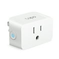 thumbnail interactive-video image 1 of TP-Link Tapo Mini Smart Wi-Fi Plug, Matter Certified, UL Certified, Works with Google Home & Samsung SmartThings, 15A/1800W Max, 2.4G Wi-Fi Only, White. PW15, 1 of 9